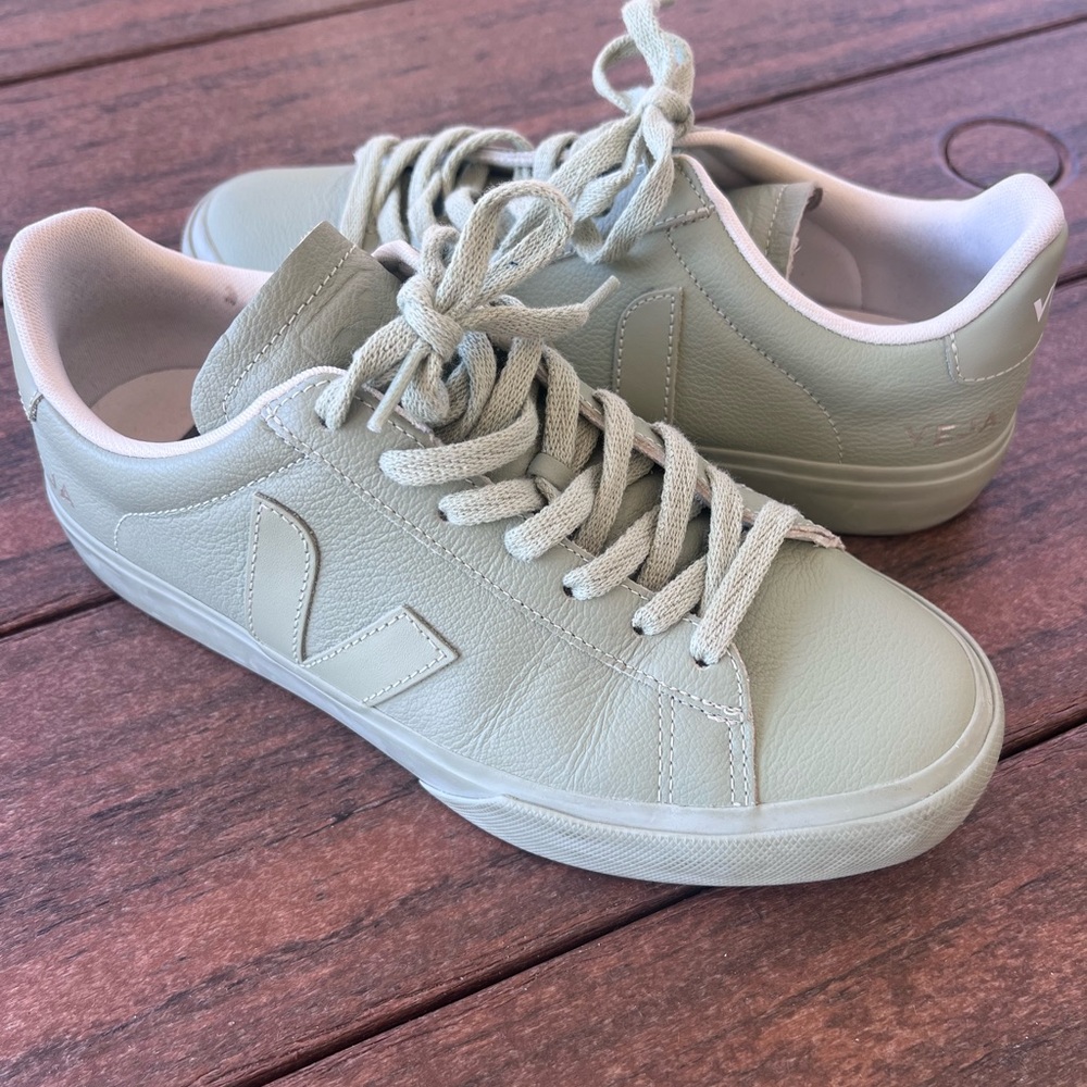 Veja Campo low-top sneakers, light green, size EU 39 - barely worn / like new - Picture 6 of 7